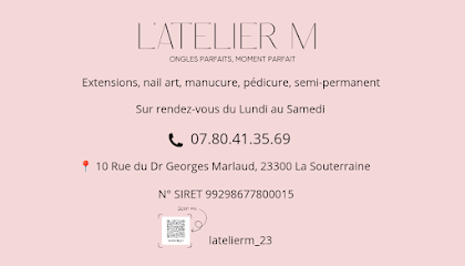 L'atelier M Manucure à la Souterraine