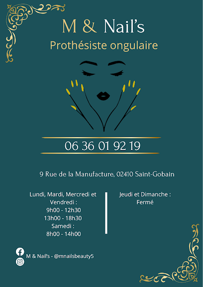 M & Nail's, Manucure à Saint-Gobain