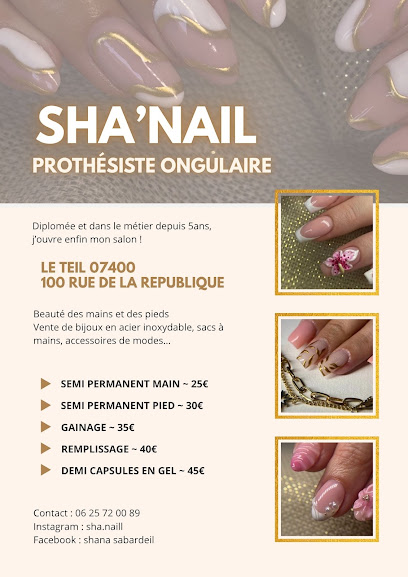 Sha'nail, Manucure au Teil